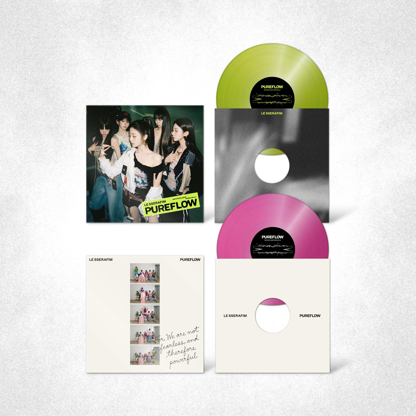 LE SSERAFIM 2nd Studio Album ‘PUREFLOW’ pt.1 Vinyl